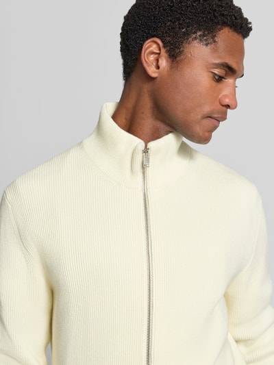 Lindbergh Strickjacke mit Reißverschluss Offwhite 3