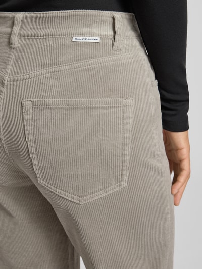 Marc O'Polo Denim Wide Leg Cordhose aus Baumwoll-Mix Hellgrau 3