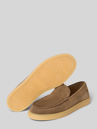 Marc O'Polo Loafersy z czystego nubuku bydlęcego Model 'KARO 6B' Szarobrązowy 4