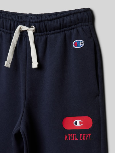 CHAMPION Sweatpants mit Logo-Stitching Marine 2