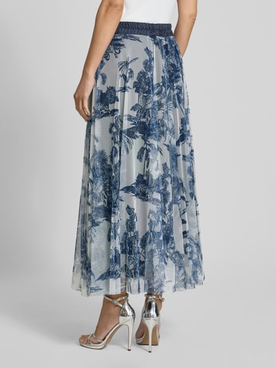 More & More Maxirock aus Tüll mit elastischem Bund Marine 5