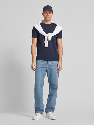 Gant Slim Fit T-Shirt mit Label-Stitching Marine 1