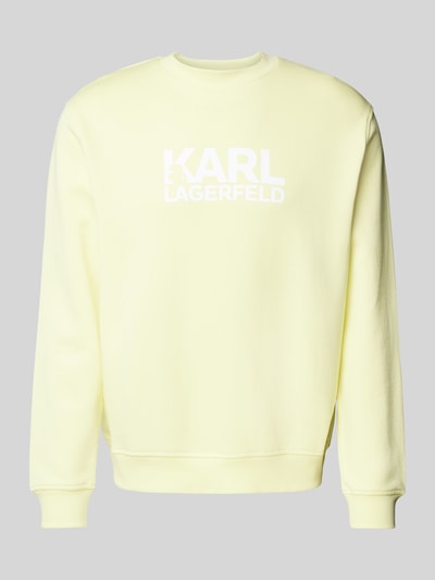 Karl Lagerfeld Sweatshirt mit Label-Print Mint 2