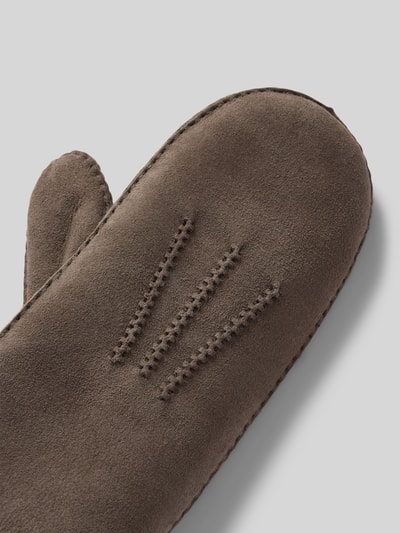 Roeckl Handschuhe mit Label-Detail Modell 'Berchtesgaden' Mittelgrau 3