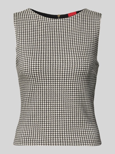 HUGO Getailleerde top van een mix van katoen en viscose, model 'DAROSETTA' Zwart - 2