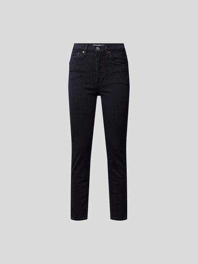 RE/DONE Slim Fit Jeans mit Brand-Detail Black 2