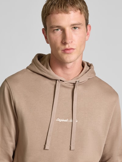Jack & Jones Hoodie mit Känguru-Tasche und Label-Stitching Beige 3