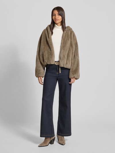 Beaumont Amsterdam Jack van imitatiebont en tweewegsritssluiting Beige - 1