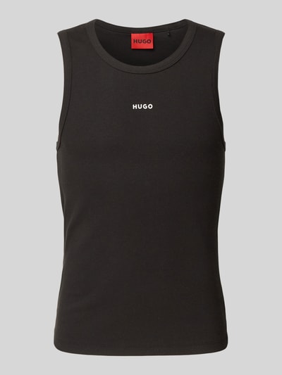 HUGO Tanktop in Ripp-Optik Modell 'Dapota' Black 2