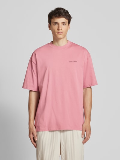 Pegador Oversized T-Shirt mit Label-Stitching Altrosa 4