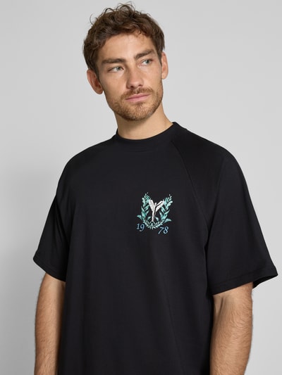 CARLO COLUCCI Oversized T-Shirt mit Label-Print Black 3