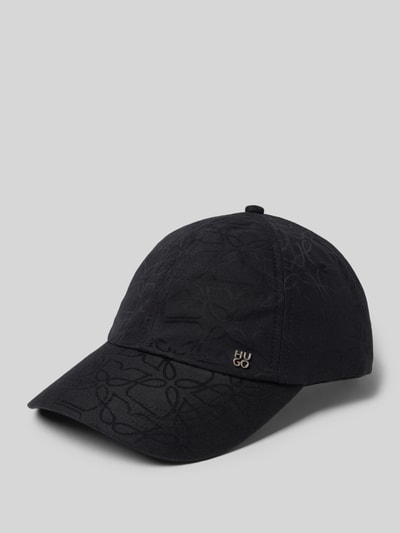HUGO Basecap mit Label-Applikation Modell 'Ally' Black 1