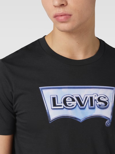 Levi's® T-shirt met labelprint Wit - 3