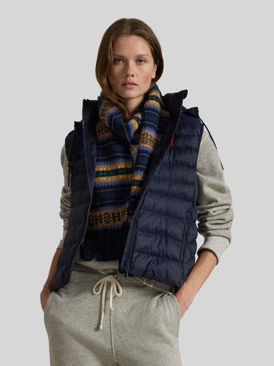 Polo Ralph Lauren Kamizelka pikowana o kroju regular fit z wyhaftowanym logo Granatowy 4