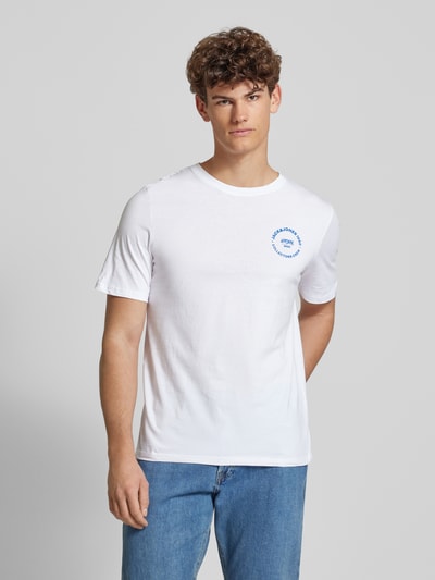 Jack & Jones T-Shirt mit Label-Print Modell 'SIMON' Weiss 4