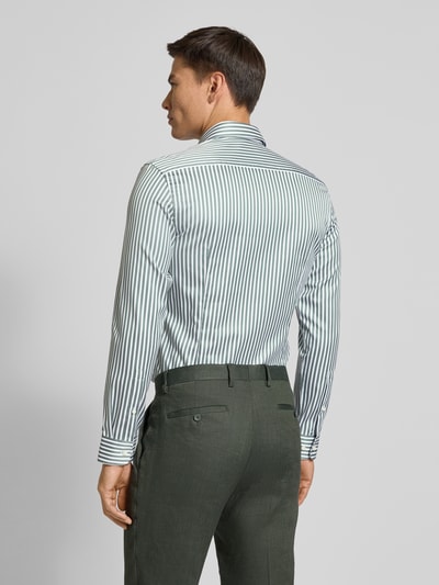 Jake*s Super Slim Fit Business-Hemd mit Haifischkragen Dunkelgruen 5