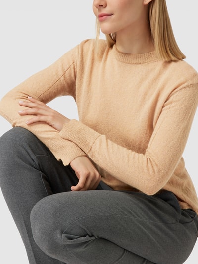 MaxMara Leisure Gebreide pullover met structuurmotief, model 'FATA' Goud gemêleerd - 3