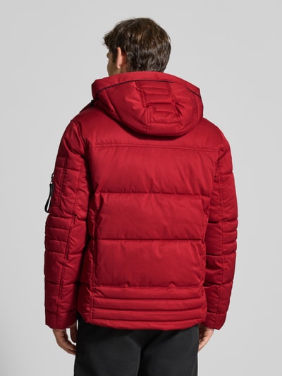Tom Tailor Gewatteerd regular fit jack met afneembare capuchon Rood - 5