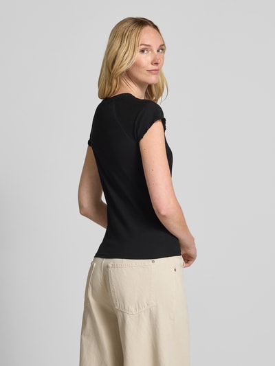 Tom Tailor Denim Regular Fit T-Shirt aus Baumwoll-Mix Black 5