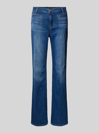 Raffaello Rossi Flared Jeans mit Leistentaschen Modell 'NELLA' Blau 2