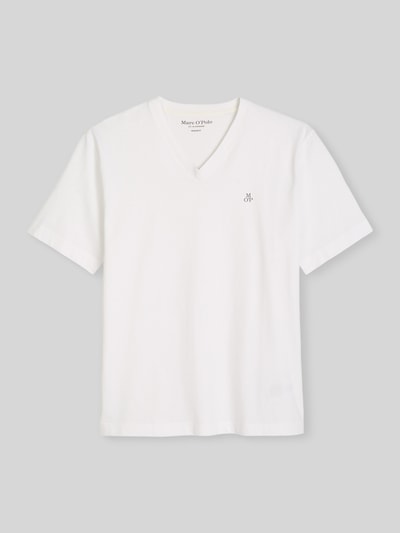 Marc O'Polo męski t-shirt o kroju regular fit z czystej bawełny Biały 2