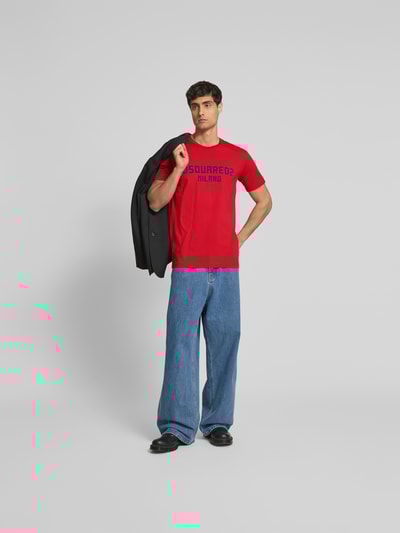 Dsquared2 T-Shirt mit Label-Detail Rot 1