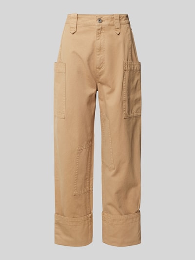 Pepe Jeans Stoffen broek met opgestikte zakken, model 'ANAIS' Beige - 2