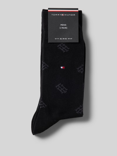 Tommy Hilfiger Socken mit Logo-Stitching im 2er-Pack Black 3