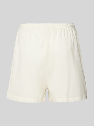 BOSS Relaxed Fit Pyjama-Shorts mit Tunnelzug Offwhite 3