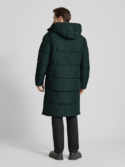 Icepeak Gewatteerde lange jas met capuchon en steekzakken, model 'ARDEK' Olijfgroen - 5