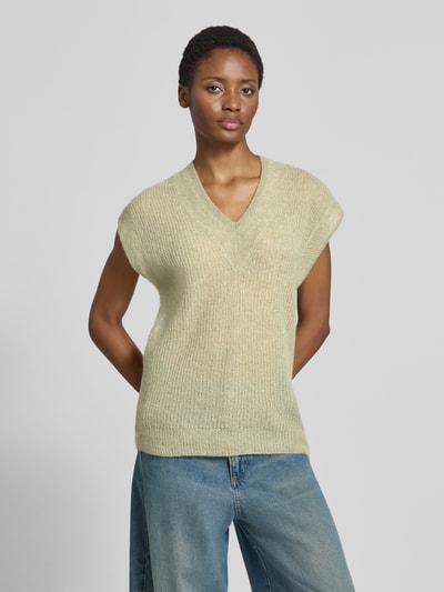 BOSS Relaxed Fit Pullunder aus Alpaka-Mix Lind 4