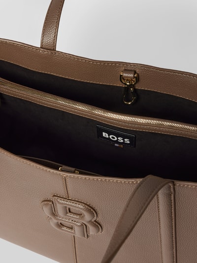 BOSS Shopper mit Label-Details Modell 'Anett Tote' Taupe 5