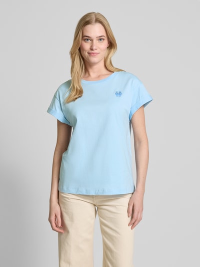 Rich & Royal T-shirt met motiefdetail Lichtblauw - 4