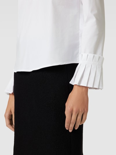 MORE & MORE Bluse mit Tunikakragen Weiss 3