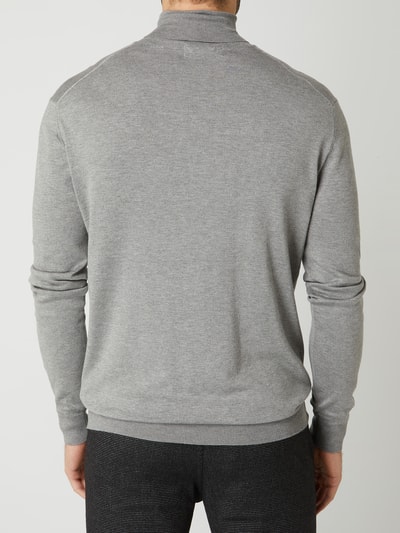 Scotch & Soda Rollkragenpullover aus Viskosemischung  Graphit 5