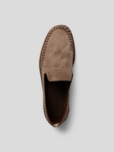 Officine Creative Loafer aus Veloursleder Dunkelbraun 5