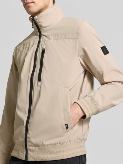 Tom Tailor Comfort Fit Blouson mit geripptem Rumpfabschluss Beige 3