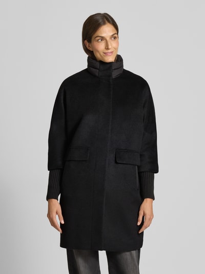 comma Mantel mit Stehkragen Black 4