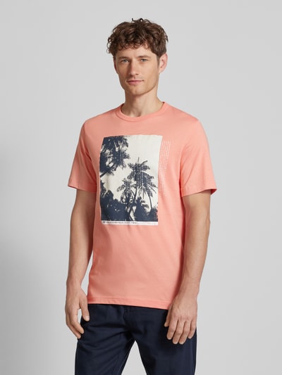 Tom Tailor T-shirt met motiefprint Koraal - 4