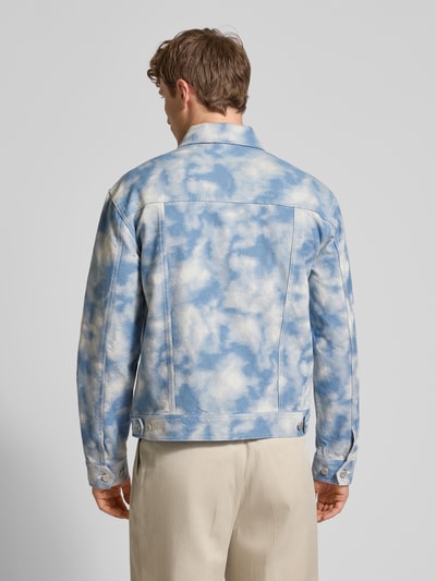 Les Deux Jeansjacke mit Brusttaschen Modell 'Rally Cloud' Marine 5