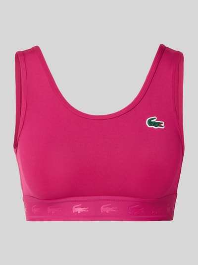 Lacoste Sport Sport-BH mit Logo-Patch Pink 1