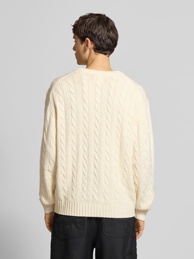 Redefined Rebel Strickpullover mit gerippten Abschlüssen Modell 'PELLE' Offwhite 5