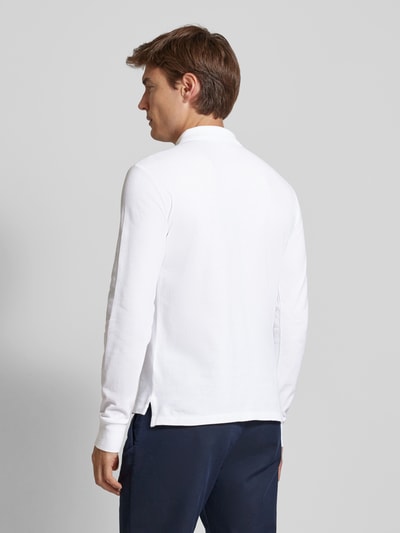 Polo Ralph Lauren Slim Fit Poloshirt im langärmeligen Design Weiss 5