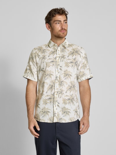 Tom Tailor Regular Fit Freizeithemd aus reiner Baumwolle Offwhite 4