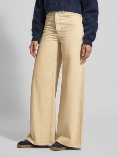 Scotch & Soda Jeans mit weitem Bein im Used-Look Beige 4