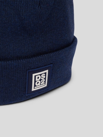 Dsquared2 Beanie mit Label-Patch Dunkelblau 3