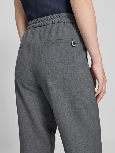 Marella Stoffen broek met elastische band, model 'BRUNO' Middengrijs - 3