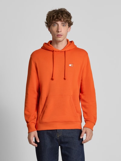 Tommy Jeans Bluza z kapturem o kroju regular fit z czystej bawełny Pomarańczowy 4