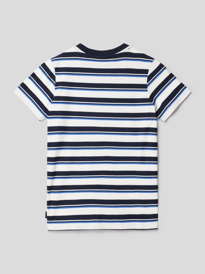 Scotch & Soda T-Shirt mit Streifenmuster Blau 3