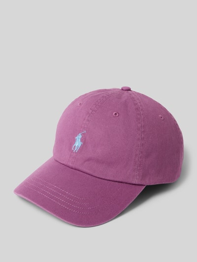 Polo Ralph Lauren Basecap mit Logo-Stitching Aubergine 1